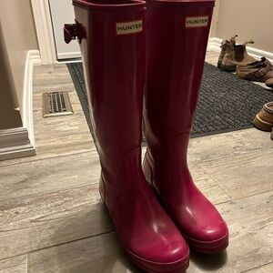 Hunter Pink Rain Boots